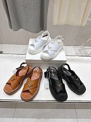 Bagsaaa Prada Leather sandals 1X105O black - 3