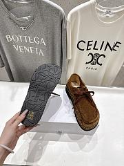 Bagsaaa Loewe Faro lace-up in suede calfskin brown - 3