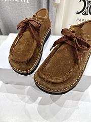 Bagsaaa Loewe Faro lace-up in suede calfskin brown - 2