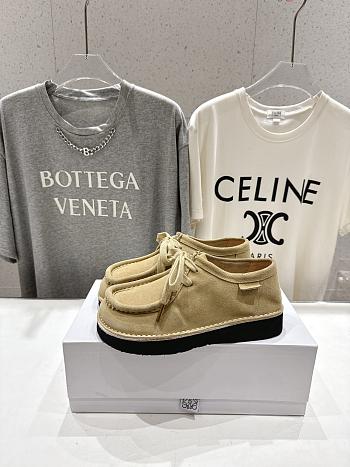 Bagsaaa Loewe Faro lace-up in suede calfskin beige