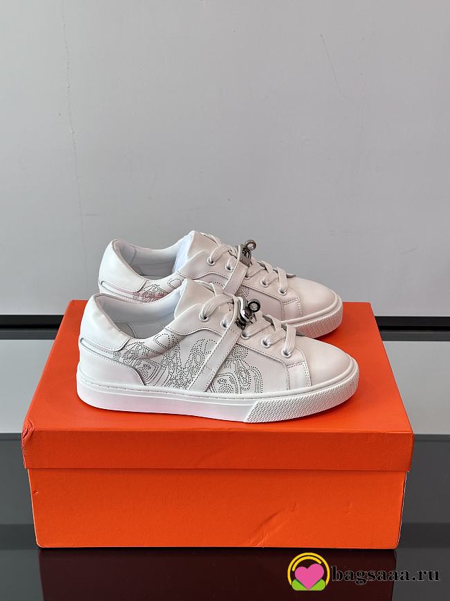 Bagsaaa Hermes Day sneaker white - 1