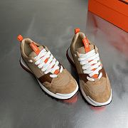 Bagsaaa Hermes Leader sneaker multicolore beige - 3