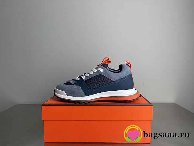 Bagsaaa Hermes Leader sneaker multicolore blue - 1