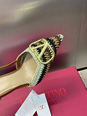 Bagsaaa Valentino Vlogo Signature Slingback Pump With Crochet Embroidery 80Mm - 2