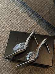 Bagsaaa Gianvito Rossi Elle crystal-embellished 110mm sandals - 3