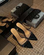 Bagsaaa Gianvito Rossi Elle crystal-embellished 110mm sandals black - 1