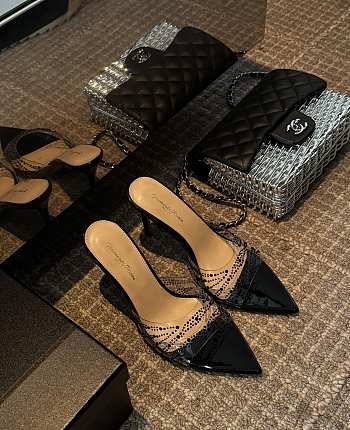 Bagsaaa Gianvito Rossi Elle crystal-embellished 110mm sandals black