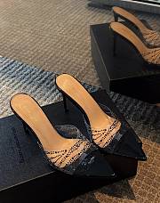 Bagsaaa Gianvito Rossi Elle crystal-embellished 110mm sandals black - 4