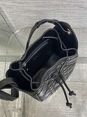 Bagsaaa Dior Small D-Motion Bag Black Macrocannage Crinkled Calfskin - 19.5cm - 4