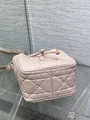 Bagsaaa Dior Small D-Motion Bag Pink Macrocannage Lambskin - 19.5cm - 4