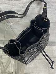 Bagsaaa Dior Small D-Motion Bag Black Macrocannage Lambskin - 19.5cm - 2
