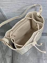 Bagsaaa Dior Medium D-Motion Bag Latte Macrocannage Lambskin - 24cm - 4