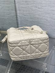 Bagsaaa Dior Medium D-Motion Bag Latte Macrocannage Lambskin - 24cm - 2