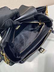 Bagsaaa Medium Prada Explore nappa leather shoulder bag with flap 1BD394 black - 30cm - 3