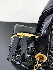 Bagsaaa Chanel Small Bowling Bag AS5578 Black Patent Crumpled Calfskin - 21cm - 4