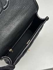 Bagsaaa Chanel Backpack AS5715 Black Grained Shiny Calfskin - 22cm - 4