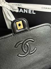 Bagsaaa Chanel Backpack AS5715 Black Grained Shiny Calfskin - 22cm - 2