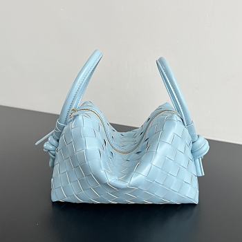 Bagsaaa Bottega Veneta Top Handle Loop 796615 Blue - 13x21x13cm