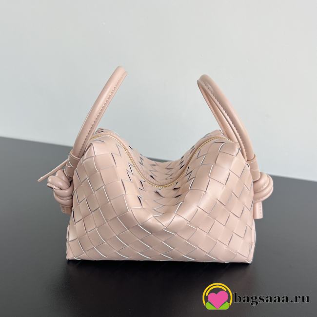 Bagsaaa Bottega Veneta Top Handle Loop 796615 Light Pink - 13x21x13cm - 1
