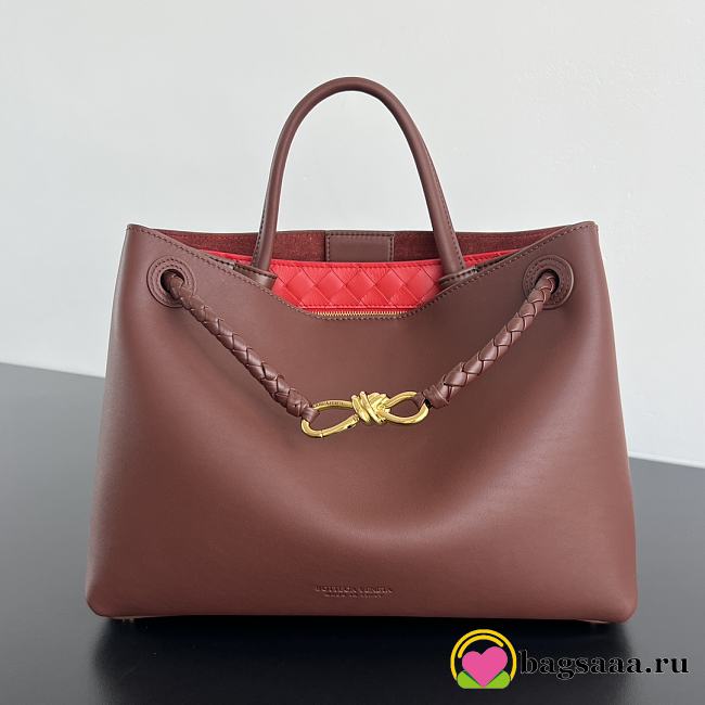 Bagsaaa Bottega Veneta Andiamo 810214 Red - 32x25x11 cm - 1