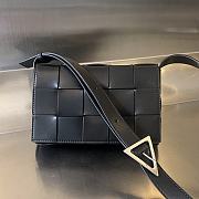 Bagsaaa Bottega Veneta Cassette Black - 23cm - 1