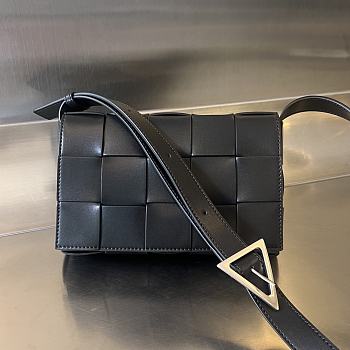 Bagsaaa Bottega Veneta Cassette Black - 23cm