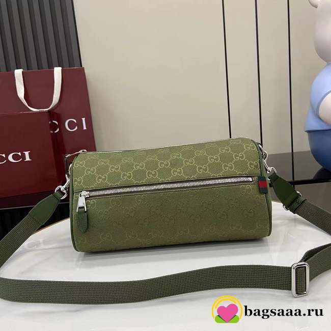 Bagsaaa Gucci GG canvas small cylinder bag 834455 green - 30cm - 1