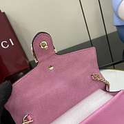 Bagsaaa Gucci Dionysus mini shoulder bag 837370 Pink patent - 17.5cm - 3