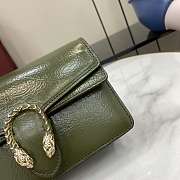 Bagsaaa Gucci Dionysus mini shoulder bag 837370 Green patent - 17.5cm - 3