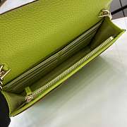 Bagsaaa Gucci GG Marmont WOC 497985 beige and bright green - 20cm - 4