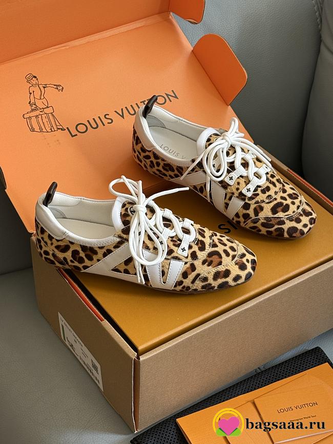 Bagsaaa LV Sneakerina leopard print Hairy calf leather - 1