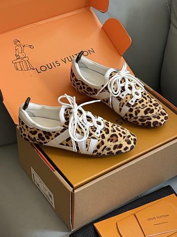 Bagsaaa LV Sneakerina leopard print Hairy calf leather