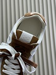 Bagsaaa Loewe Ballet Runner 2.0 in nylon and calfskin Grey/White/Tan - 4