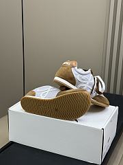 Bagsaaa Loewe Ballet Runner 2.0 in nylon and calfskin Grey/White/Tan - 3