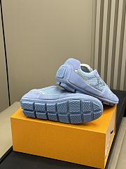 Bagsaaa LV Rally Sneaker Blue Suede - 4