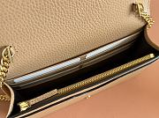 Bagsaaa Gucci GG Marmont wallet on chain 497985 beige & pink - 20cm - 3