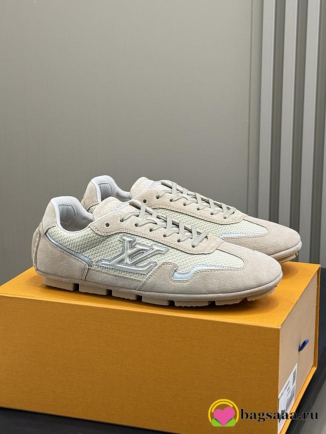Bagsaaa LV Rally Sneaker Beige Suede - 1