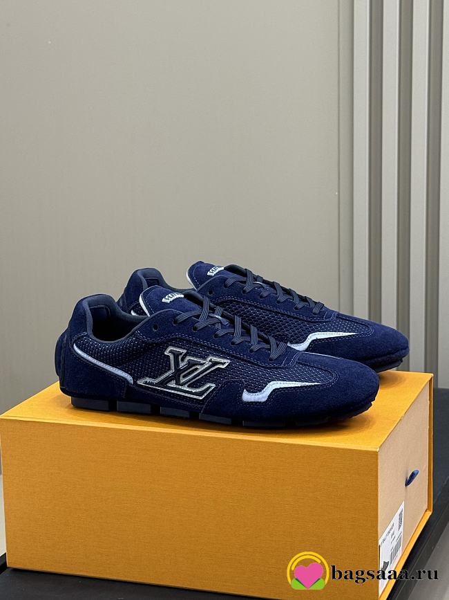 Bagsaaa LV Rally Sneaker Dark Blue Suede - 1