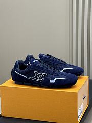 Bagsaaa LV Rally Sneaker Dark Blue Suede - 1