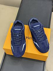 Bagsaaa LV Rally Sneaker Dark Blue Suede - 4