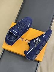 Bagsaaa LV Rally Sneaker Dark Blue Suede - 3