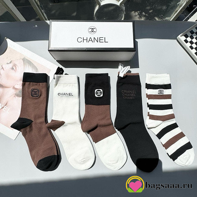 Bagsaaa Chanel Socks Set - 1