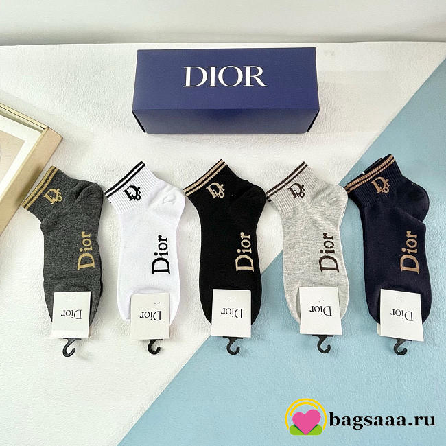 Bagsaaa Dior Socks Set - 1