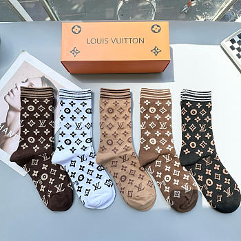 Bagsaaa Combo LV Socks