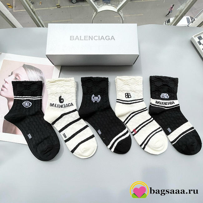 Bagsaaa Combo Balenciaga Socks - 1