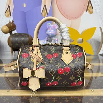 Bagsaaa M13094 LV x TM Speedy Bandoulière 20 Monogram cherry - 20.5cm