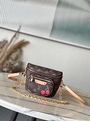 Bagsaaa M13449 LV x TM Mini Bumbag Monogram & Cherry - 17cm - 1
