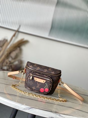 Bagsaaa M13449 LV x TM Mini Bumbag Monogram & Cherry - 17cm