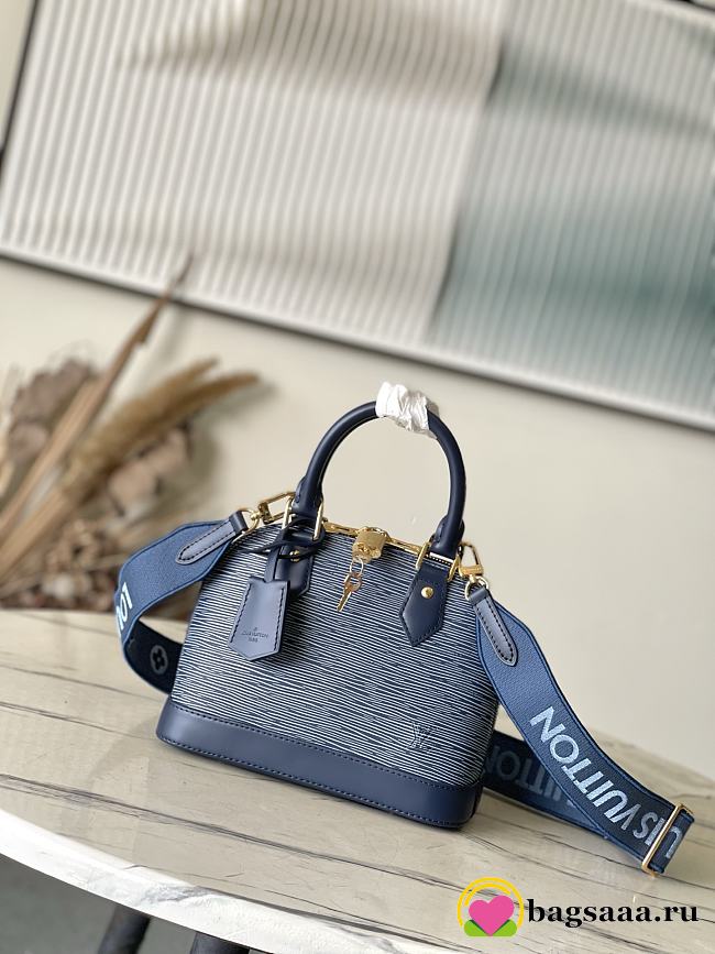 Bagsaaa LV M14853 Alma BB Denim Blue - 23.5cm - 1