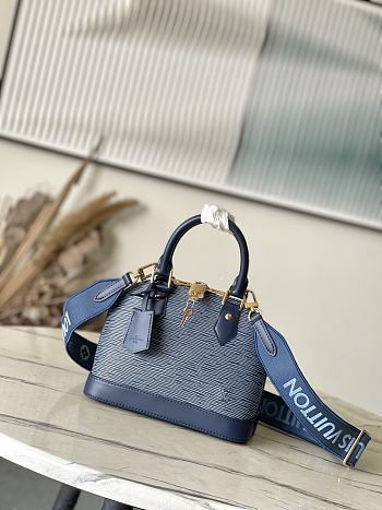 Bagsaaa LV M14853 Alma BB Denim Blue - 23.5cm